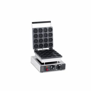 12 Pieces Round Shape Cast Iron Belgian Waffle Maker TTS-2212 - Opening Waffle Maker Front View