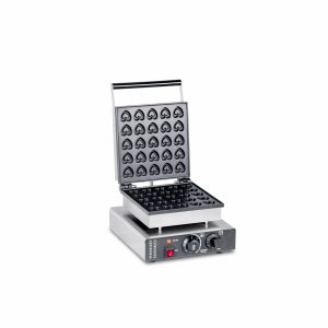 25 Holes Heart Shape Non-stick Dutch Pancake Baker Waffle Machine TTS-2245 - Opening Waffle Maker Front View