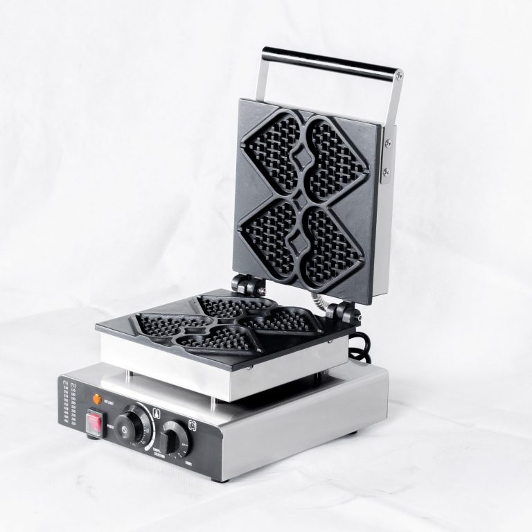 4 Pieces Heart Shape Professional Waffle Maker TTS-04 - Side