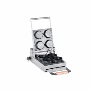 4 Pieces Non-stick Electric Pizza Oven Waffle Maker TTS-110 - Opening Waffle Maker