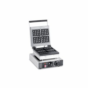 4 Square Grid Non-stick Belgian Waffle Maker Waffle Machine TTS-2210D - Opening Waffle Maker Front View