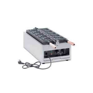5 Fish Shape Open Mouth Taiyaki Waffle Maker Machine TTS-1101B - Waffle Maker Side View