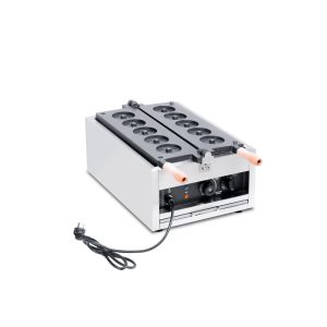 5 Pieces Chinese Fortune Coins Shape Waffle Maker TTS-1106 For Sale - Opening Waffle Maker Side View