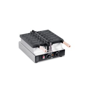 6 Pieces Single Plate Non-stick Corn Shape Electric Waffle Maker TTS-1105T - Opening Waffle Maker Front View