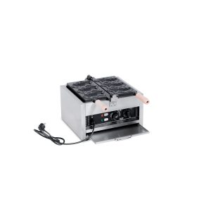Non-stick 3 Fish Shape Commercial Waffle Taiyaki Machine TTS-1103A - Opening Waffle Maker Front