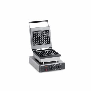 Single Head Non-stick Commercial Belgian Waffle Maker with Timer TTS-2210C - Opening Waffle Maker Front View
