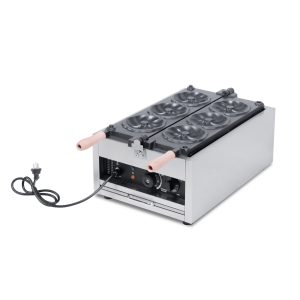 Waffle Baker 3 Pieces Non-stick Commercial Donut Waffle Maker TTS-1105D - Waffle Maker Side View