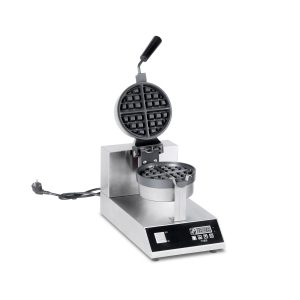 4 Pieces Grid Non-Stick Rotating Belgian Waffle Maker Machine TTS-2205E - Opening Waffle Maker Front View