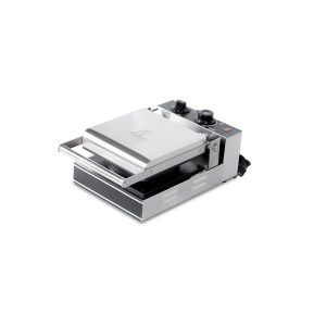 4 Pieces Grid Non-Stick Commercial Belgian Waffle Maker Machine TTS-007-1 - Closing Waffle Maker Front View