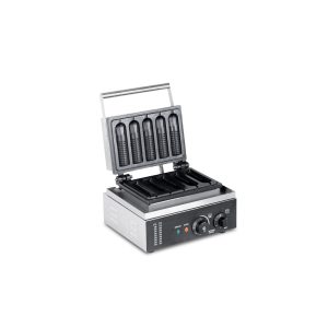 5 Sticks Single Plate Core Shape Commercial Waffle Maker TTS-229 - Opening Waffle Maker Side View