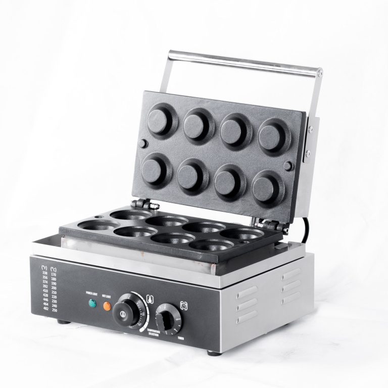 8 Piece Non-stick Round Shape Waffle Baker Egg Tart Maker TTS-228 - Waffle Maker Front View