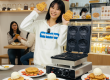 Making Labubu waffle with this waffle machine